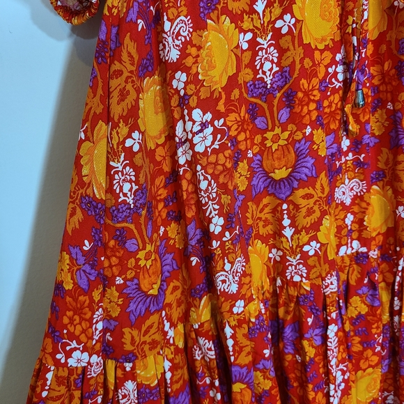 Abel The Label Floral Prairie Maxi Dress Size XS - Picture 8 of 11